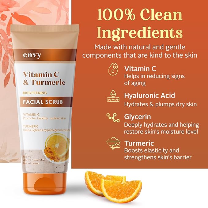 Envy Facial Scrub (Vitamin C & Turmeric)