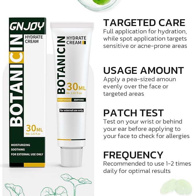 Centella Moisturizer Phytocin Cream Salmon PDRN Cream Face Soothing Hydration Barrier Repair Calming, for Acne Prone & Sensitive Skin with Ceramide, B5 (30ml)