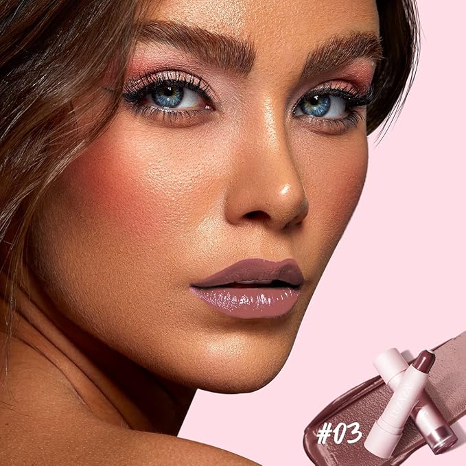 2PCS Tinted Lip Balm, Natural Semi-Gloss Hydrating