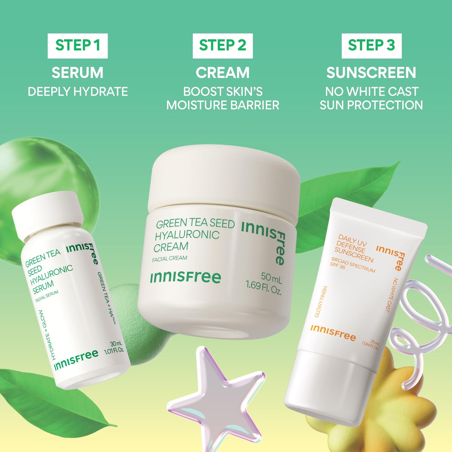 Innisfree Holiday Hydrate and Protect Set: Daily UV Sunscreen Full Size