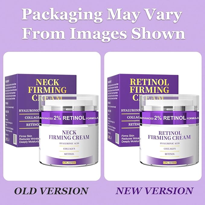 Neck Creams for Tightening and Firming, Retinol Cream for Face, Tighten and Lift Neck Firming Cream, Anti Aging Face Moisturizer with Collagen, Hyaluronic Acid for Sagging Skin, Wrinkle, 1.7 Fl OZ