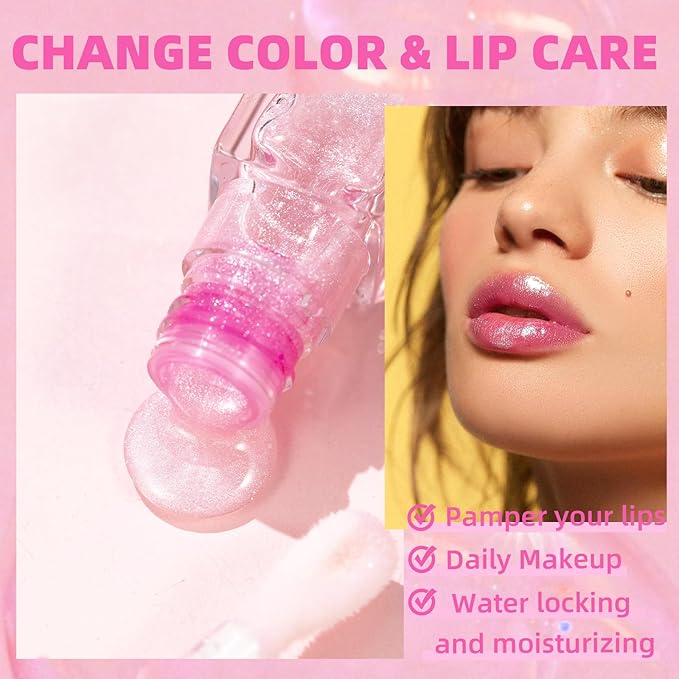 Jolilab Magic Color Changing Lip Oil, Cosmetics Color Magic