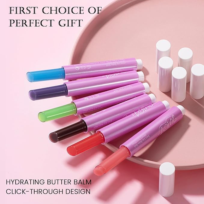 DAGEDA 3PCS Tinted Lip Balm, Moisturizing Non-Greasy,