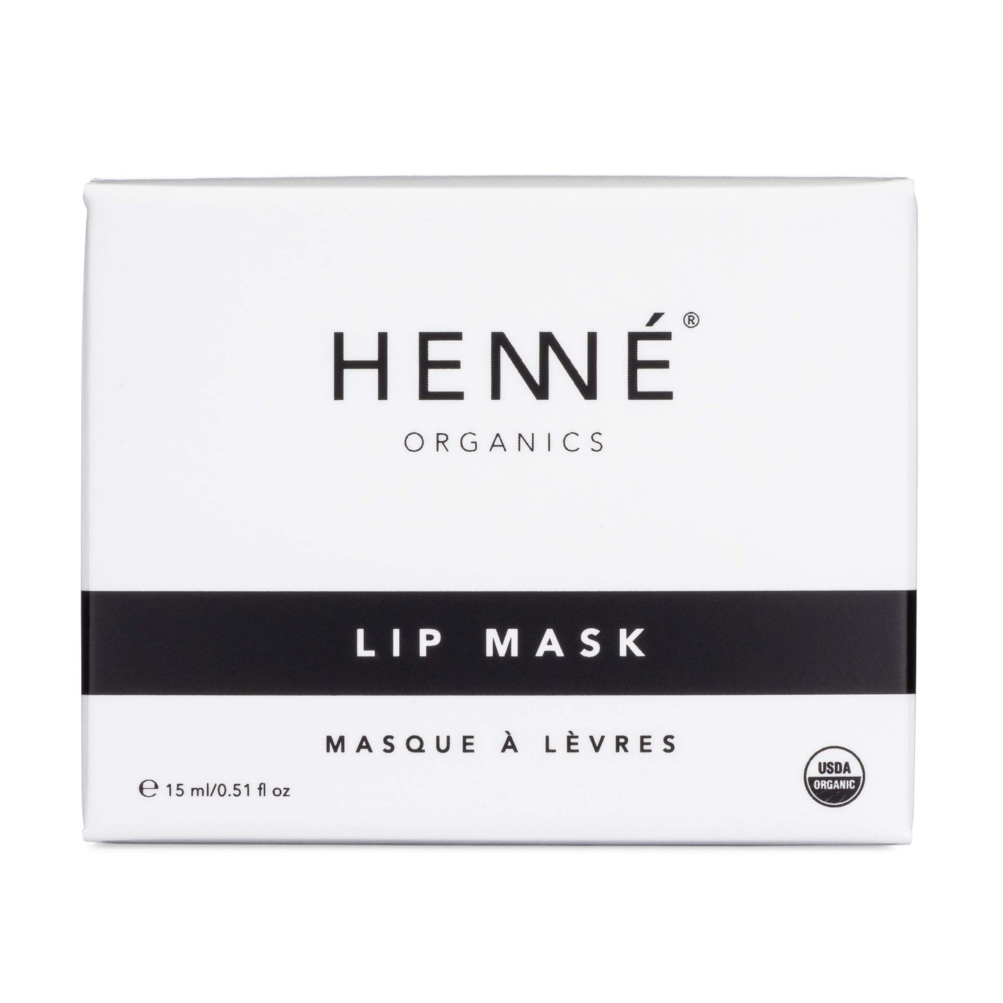 Henné Organics Lip Mask - Natural Organic Moisturizer Treatment for Plump Lips