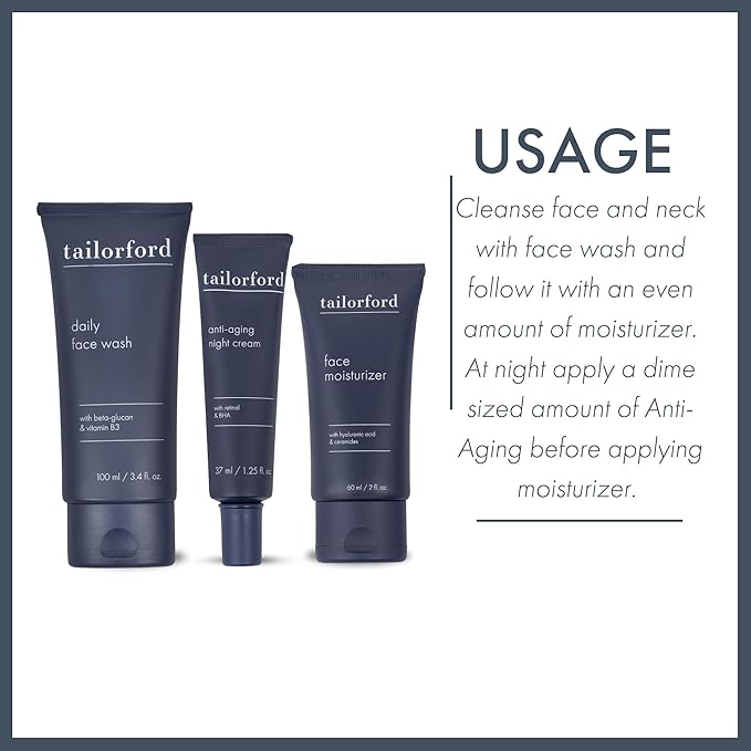 Unisex 3 Step Skin Care Routine including