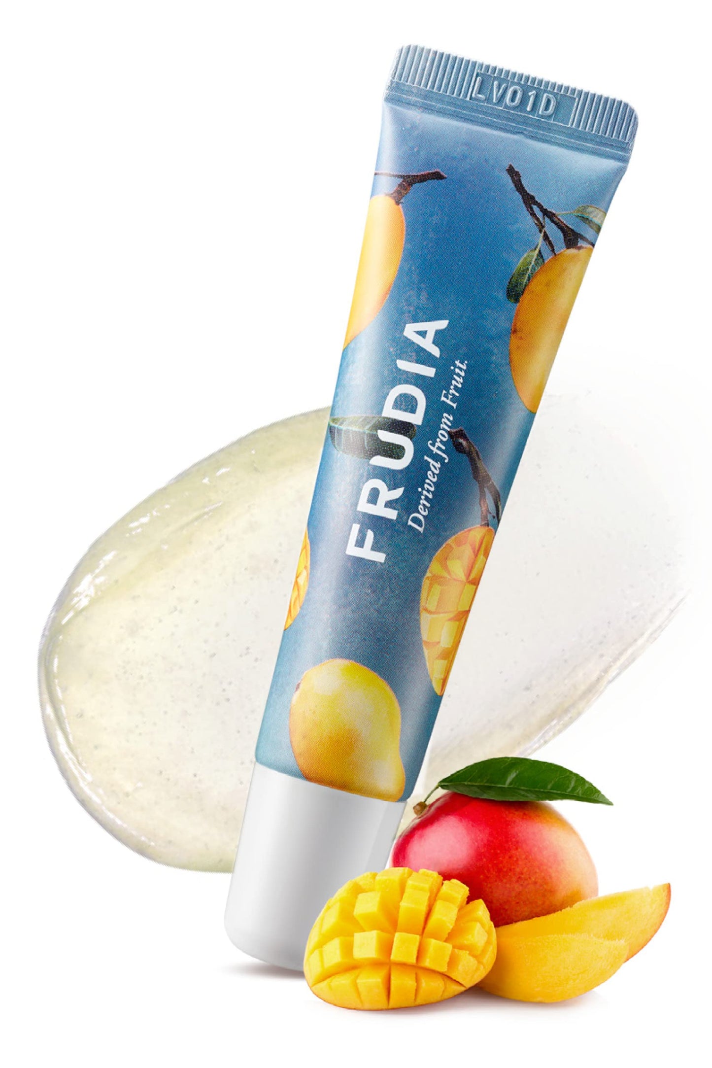 FRUDIA Mango Honey Lip Mask for Dry Cracked Lips – Tinted Moisturizing Balm for Women, Overnight Lip Plumper & Hydrating Treatment, 0.33Oz Korean Beauty Formula