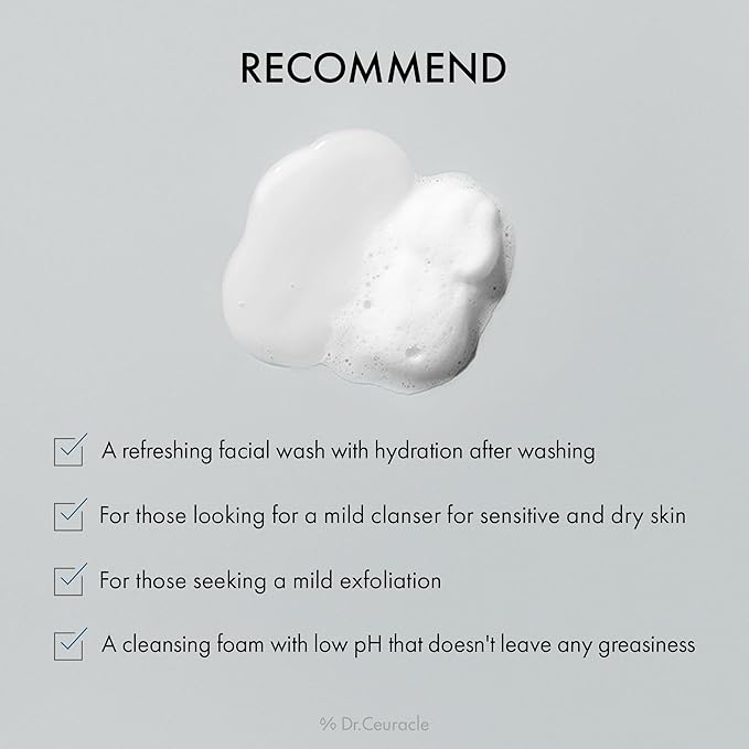 Dr.Ceuracle Pro Balance Soothing Cleansing Foam - Moisture Rich Gel to Foam Daily Cleanser with Refreshing and Hydrating Finish (150 ml / 5.07 fl. oz.)