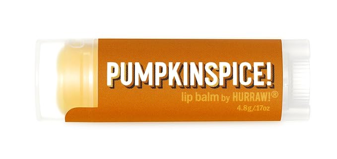 Hurraw! Pumpkin Spice Lip Balm: Organic, Palm