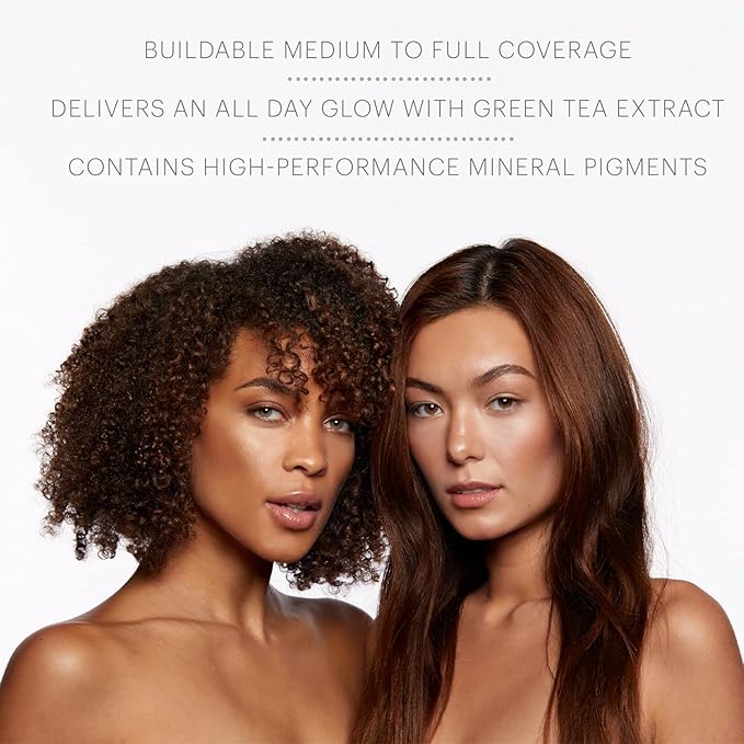 Glo Skin Beauty Satin Cream Foundation Makeup for Face, Honey Fair - Full Coverage, Semi Matte Finish, Conceal Blemishes & Even Skin Tone