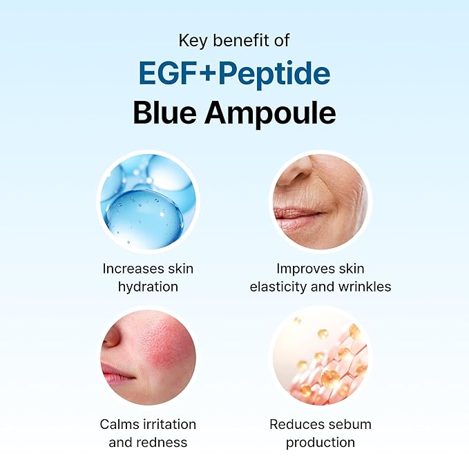 [Klairs] Midnight Blue Youth Activating Drop · EGF + Peptide Ampoule for Sensitive Skin · Calms Redness, Boosts Firmness & Sebum Control · Lightweight & Fast-Absorbing · 0.67 fl oz
