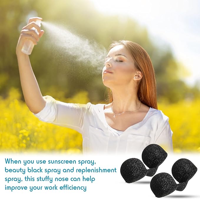 30 Pieces Disposable Nose Filters Spray Tanning With Softness Sponge Nose Filter for Sunless Nosebleed Airbrush Tanning