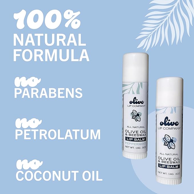 Hydrating Olive Oil and Peppermint Lip Lips