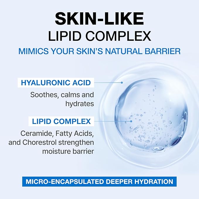 PHYSIOGEL Facial Moisturizer, Provides 120-hour Lasting Hydration Korean Skin care, Fragrance Free, Strengthens Skin Barrier, Lightweight Cream for Sensitive Skin, Ceramide, Squalane, 3.38 fl.oz