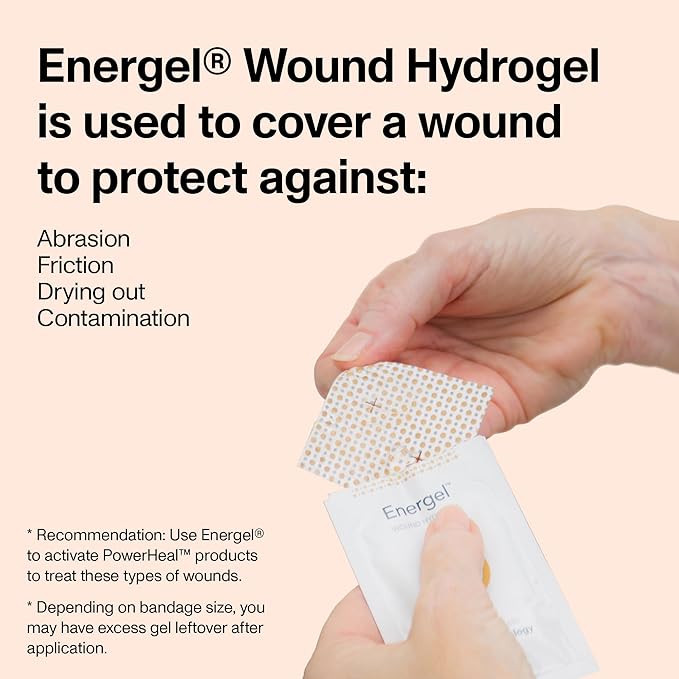 Energel Hydrogel – Wound Gel to Cover Your Wound and Help Maintain & Provide Moisture for Cuts, Abrasions, Blisters, Burns, Scrapes, Surgical Incisions, Ulcers & More – 5-Pack, 0.26 Oz Each