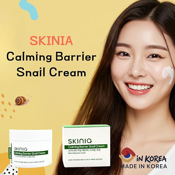 Calming Barrrier Snail Cream This moisturizing formula helps nourish and rejuvenate your skin while supporting natural barrier function. Contains 92% of snail mucus filtrate.
