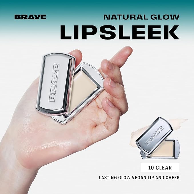 BRAYE Lipsleek Lip Balm, Monochromatic Cream Blush 2-in-1