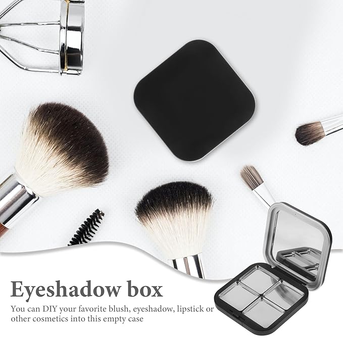 Blush Pallet Makeup 2pcs Empty Magnetic Eyeshadow Palette,