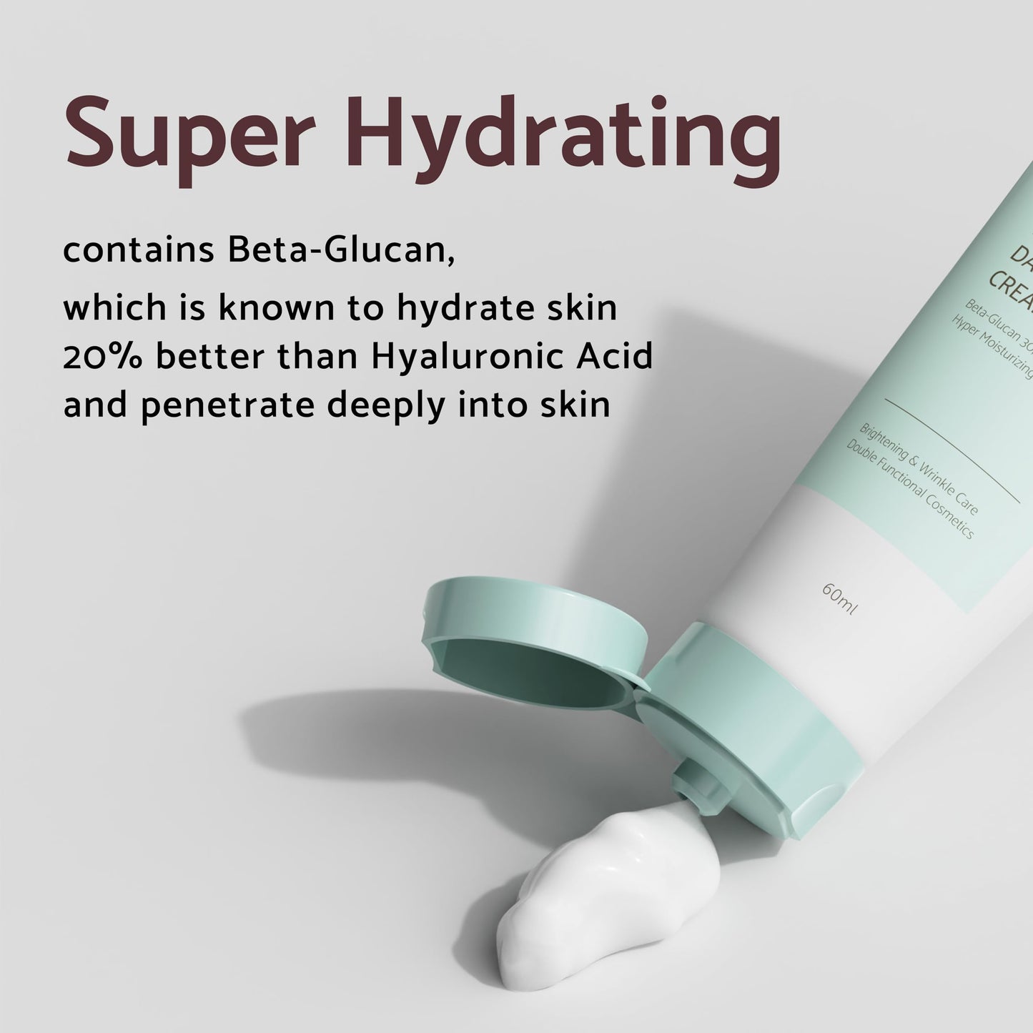 IUNIK Beta Glucan Daily Moisture Cream Beta-Glucan Power Deep Moisture Serum Intense Hydration Fortifying Skin Barrier Ultra Intense Hydrating Moisturizing Facial Moisturizer Korean