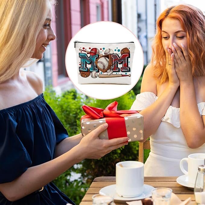 Baseball Gifts Mom Gifts, Baseball Stuff Makeup Bag, Mama Gifts for Mom Women Baseball Team Player Friend, Baseball Mom Cosmetic Bag, Baseball Coach Gifts Toiletry Bag Christmas Birthday Gifts