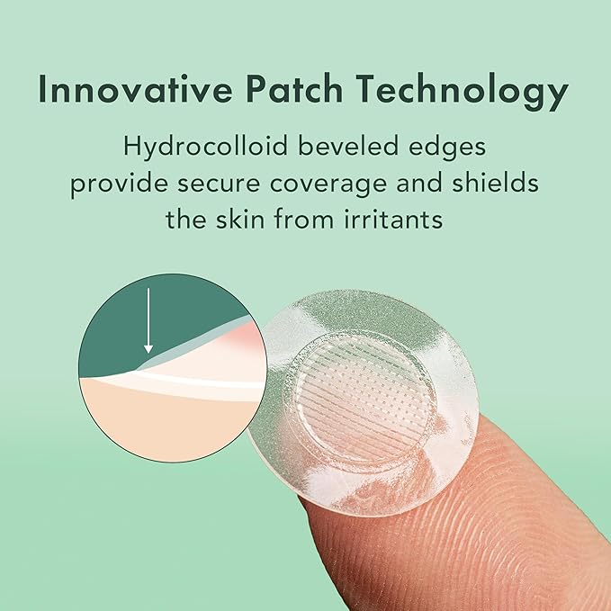 Rael Pimple Patches, Miracle Microcrystal Spot Cover - Hydrocolloid Acne Patch with Tea Tree Oil, Early Stage Zits and Blemish, Korean Skin Care, Vegan, Cruelty Free (18 Count)