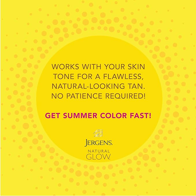 Jergens Natural Glow Instant Sun Body Mousse, Self Tanner for Deep Bronze Tan, Sunless Tanning Body Bronzer, Natural Looking Fake Tan, 6 Oz
