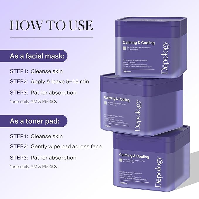 depology Blemish & Tone Toner Pads – Helps Fade Dark Spots Facial Pads & Uneven Skin Tone with Lactic Acid, Bakuchiol & Centella, Daily Exfoliating for Sensitive Skin