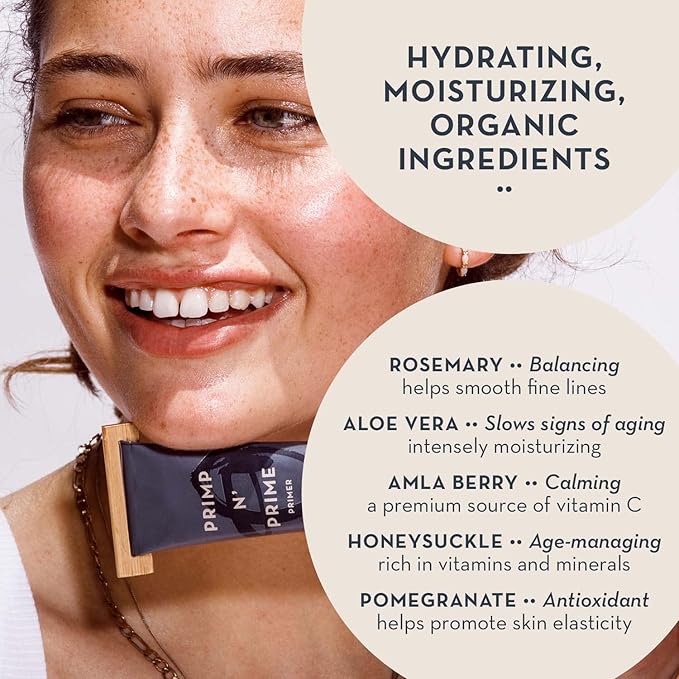 Glowing Skin Makeup Primer and Moisturizer - Vegan (Rose Gold)