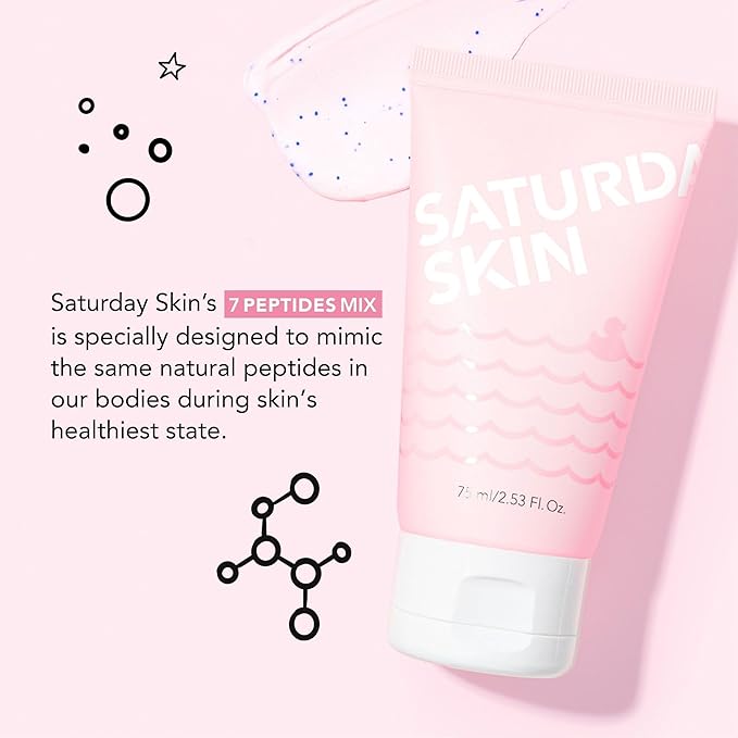 Saturday Skin Rub-A-Dub Refining Peel Gel Facial Cleansing Gels Facial Cleansing Washes Natural Fruit Enzymes Mild Cleanser Exfoliating Great for sensitive skin (2.53 Fl. Oz. (75ml))