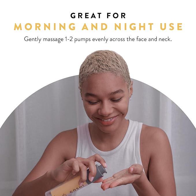 GOSHI Super Vitamin Face Moisturizer for All Skin Types 1.75 oz - Nourishing Face Cream Infused with Sesame Oil, Vitamin E and More Plant Extracts - Made in Japan