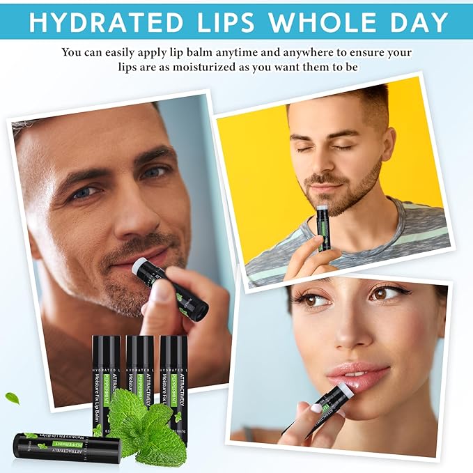 4 Pcs Lip Balm with Gift Lips