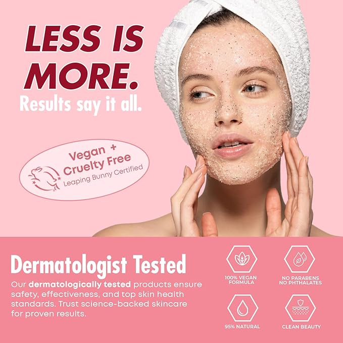 Collagen Facial Scrub - Dermatologist Tested, Anti-Aging, Hydrates & Improves Firmness, Korean Skin Care, 95% Natural, Clean Beauty, Non - GMO, Cruelty - Free - 1 Pack