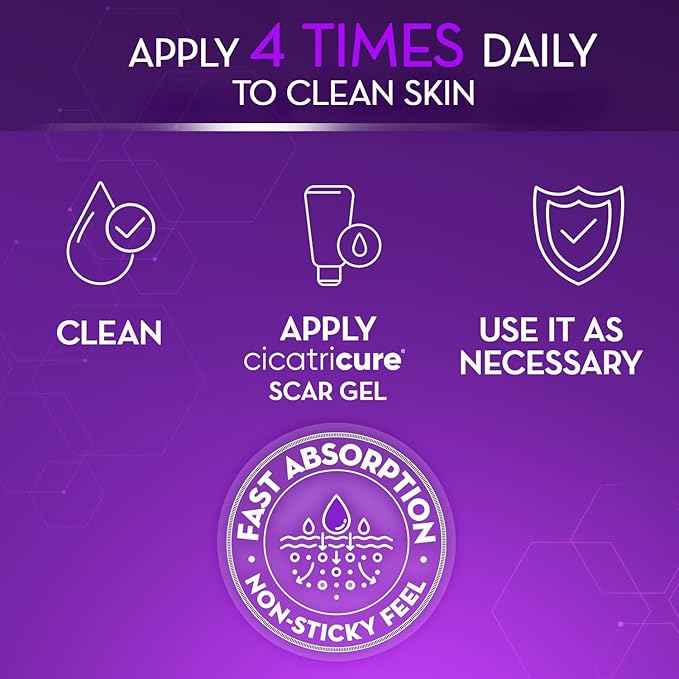 Cicatricure Advanced Scar Gel for Face & Body - Proven Results in 2 Weeks, Scar Treatment for Surgical Scars, Stretch Marks, Scars of Burns and Injuries, Acne Scar Treatment, 1 oz (28 g)