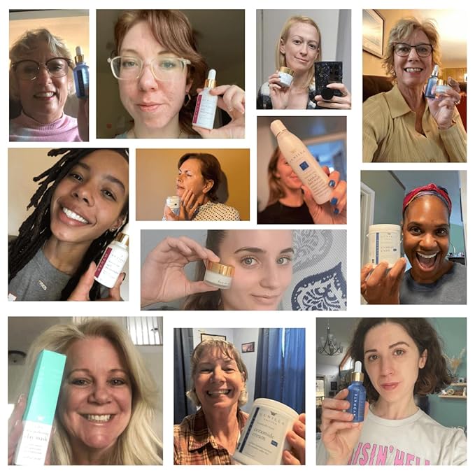 GUNILLA Ceramide Cream A17-24-Hour Moisturizer - Plump, Soften. 17 Actives & Herbals. Plant-Based. No Added Fragrance. Vegan. (2 oz)