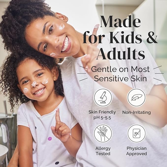 Puriya National Eczema Association Accepted Cream 4.5 oz, Dry Itchy Skin Relief, Colloidal Oatmeal Lotion, For Kids, Adults, Face, Hands, Mother of All Creams, Plant-Based Hydration,No Fragrance Added