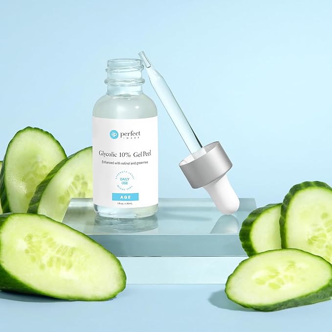 Glycolic Gel Peel - Enhanced with Retinol and Green Tea Extract (10% Strength)