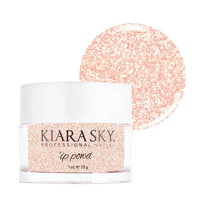 Kiara Sky Long Lasting Nail Dip Powder Pink Lady Glitter 1 oz