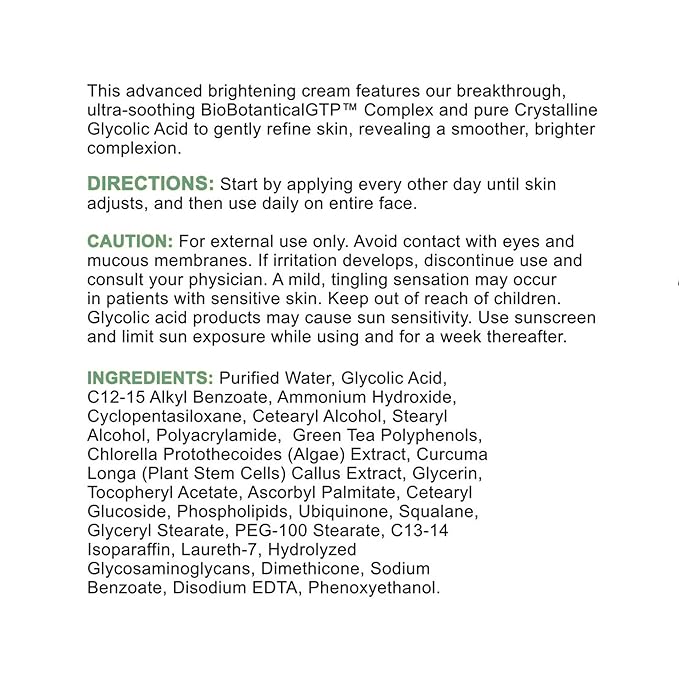 Replenix Glycolic Acid 20% Resurfacing Cream, Hydrating & Lightweight Medical-Grade Exfoliating Face Moisturizer for Skin Discoloration (1.7 oz)