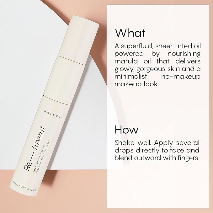 HALEYS Re-invent Sheer Tinted Marula Oil (Fair/Light Cool), Face