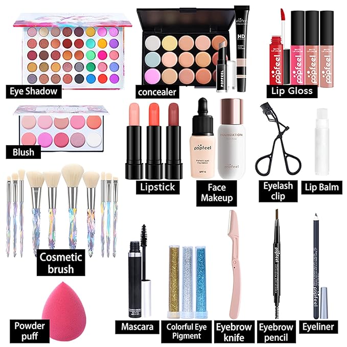 All-in-One Makeup Gift Set Travel Makeup