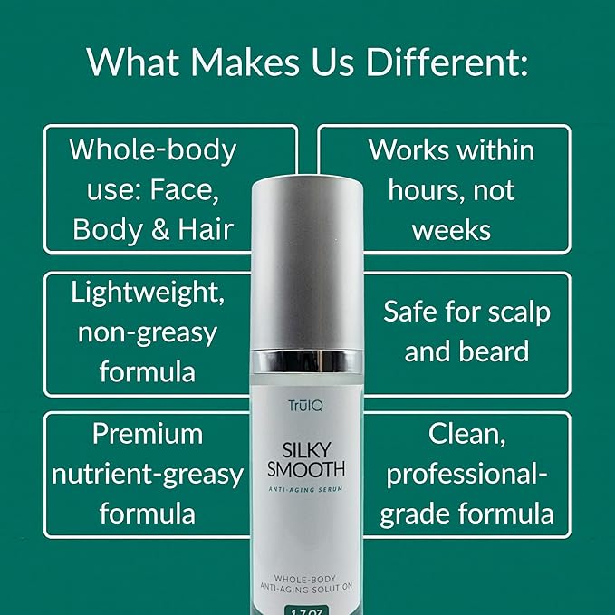 Luxurious Anti-Aging Serum for Face, Body & Hair. Silky Smooths Hydrating Whole-Body Wrinkle Repair Cream with Jojoba, Argan & Meadowfoam Oils – Restore Radiance, Firm Skin, Fade Scars – 1.7oz