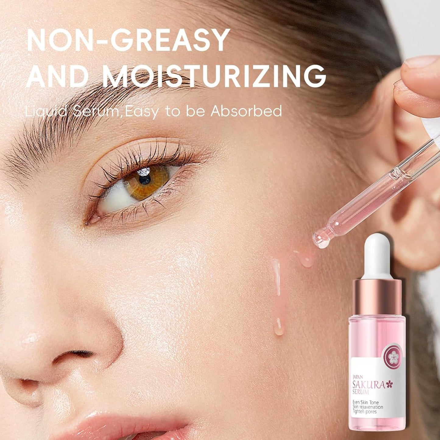 9PCS Japan Sakura Skin Care Set, Sakura Skin Care For Teens 10-12, Skincare For Girls 10-12, Teen Skin Care Kits For Girls Ages 11-14 With Toner,Cleanser,Eye Serum,Face Serum,Face Cream