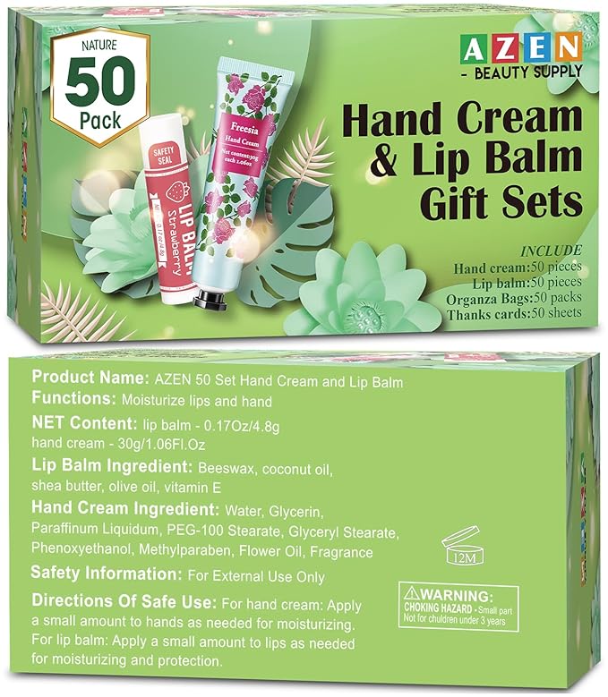 AZEN 50 Sets Hand Cream Bulk