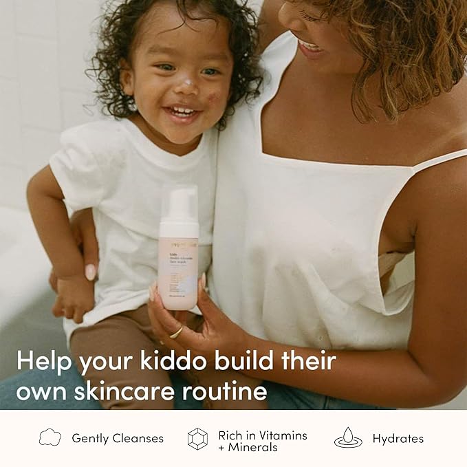 Evereden Kids Face Wash: Melon Juice, 3.4 fl oz. | Gentle Skin Care | Clean and Non-toxic Face Wash | Multi-Vitamin Kids Skin Care