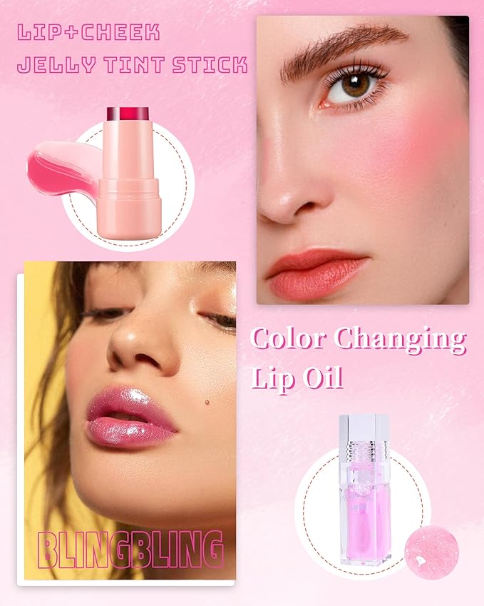 Magic Color Changing Lip Oil Jelly Blush Tint Magic