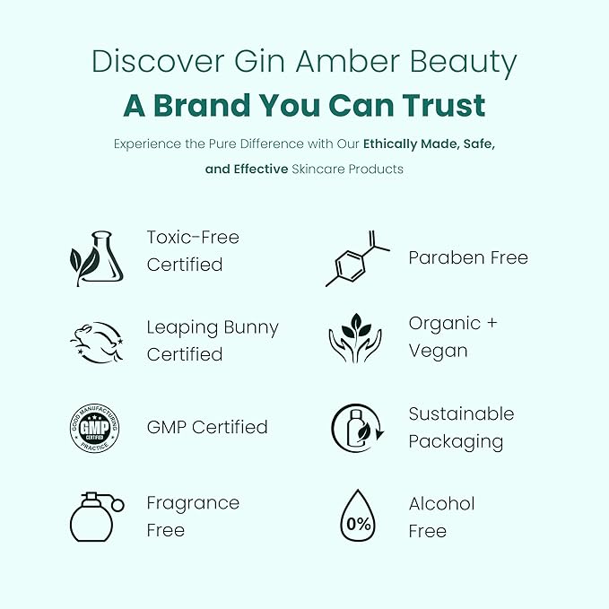 Gin Amber Beauty - Natural 20% Vitamin C Booster - Brightening