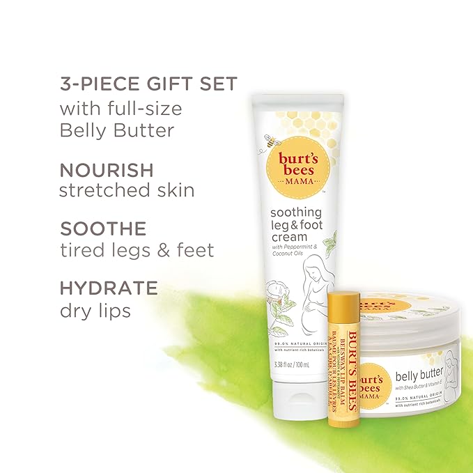 Burt's Bees Pregnancy Essentials Gifts Set, Nourishing