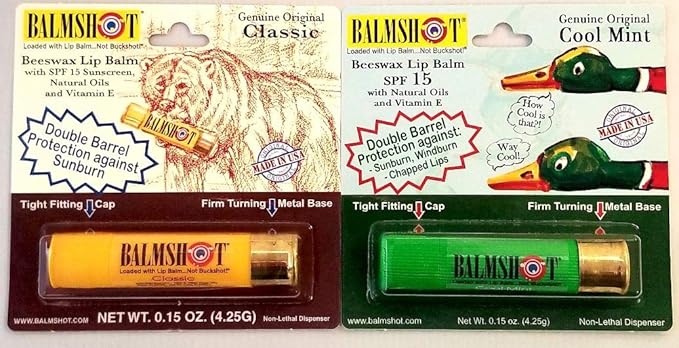 BALMSHOT Lip Balm Two Pack of Cool