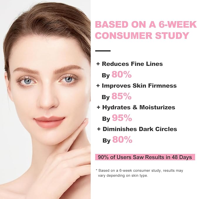 Firming Eye Cream for Dark Circles & Wrinkles, Under Eye Cream with Dendrobium Nobile Extract, Hyaluronic Acid & Peptides | Anti-Aging Eye Treatment, Under Eye Bag Cream & 24H Hydration, 0.5 oz