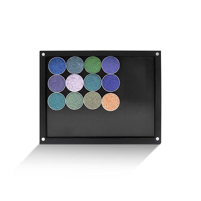 Acrylic empty magnetic palette with magnet clear lip