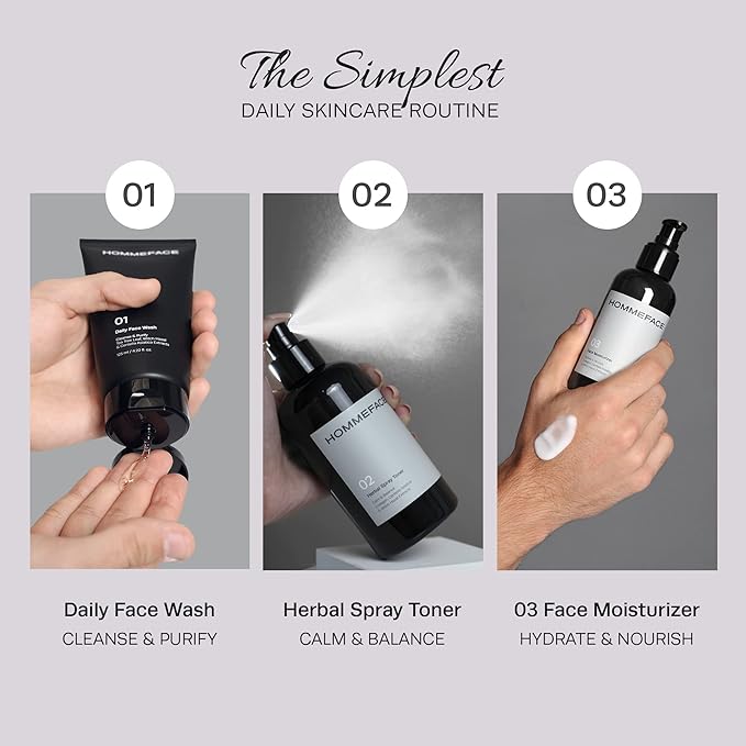 HommeFace Daily Trio Skin Care Set